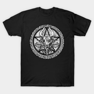 Occult Pentagram Faust Portal Being Necromancer Cthulu T-Shirt